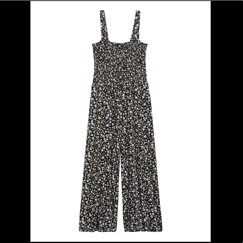 Banana Republic smock front floral jumpsuit NWT